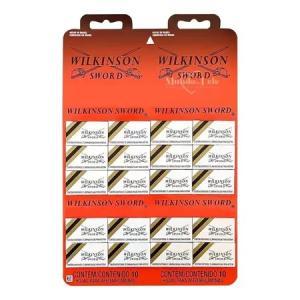 Lâminas para barbear Wilkinson - cartela com 20 caixas com 3 lâminas